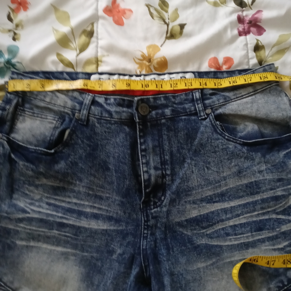 Blue jean shorts
